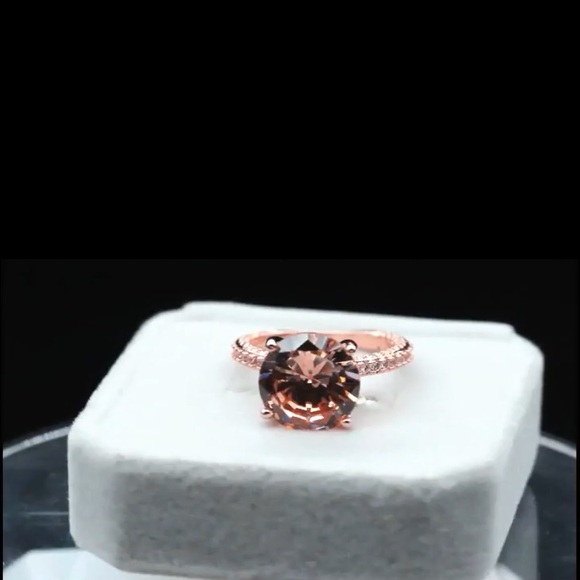 Champagne Diamond Statement Ring - Picture 14 of 15